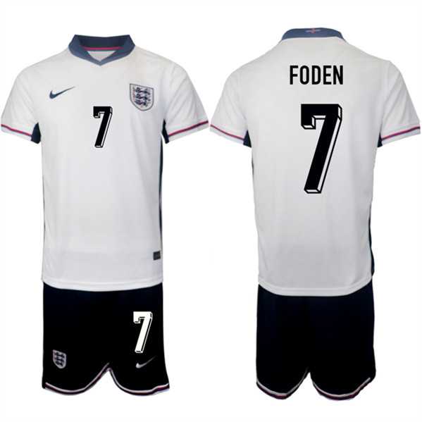 Men's England #7 Phil Foden 2024-25 White Home Soccer Jersey Suit,We sell and wholesale Men's England #7 Phil Foden 2024-25 White Home Soccer Jersey Suit on line form chian!